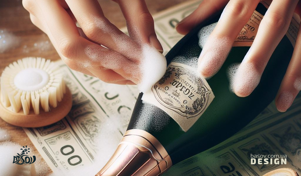 Як зняти етикетку з пляшки.